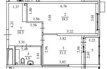 1-к кв. Свердловская область, Екатеринбург ул. Викулова, 24 (44.0 м) - Фото 1