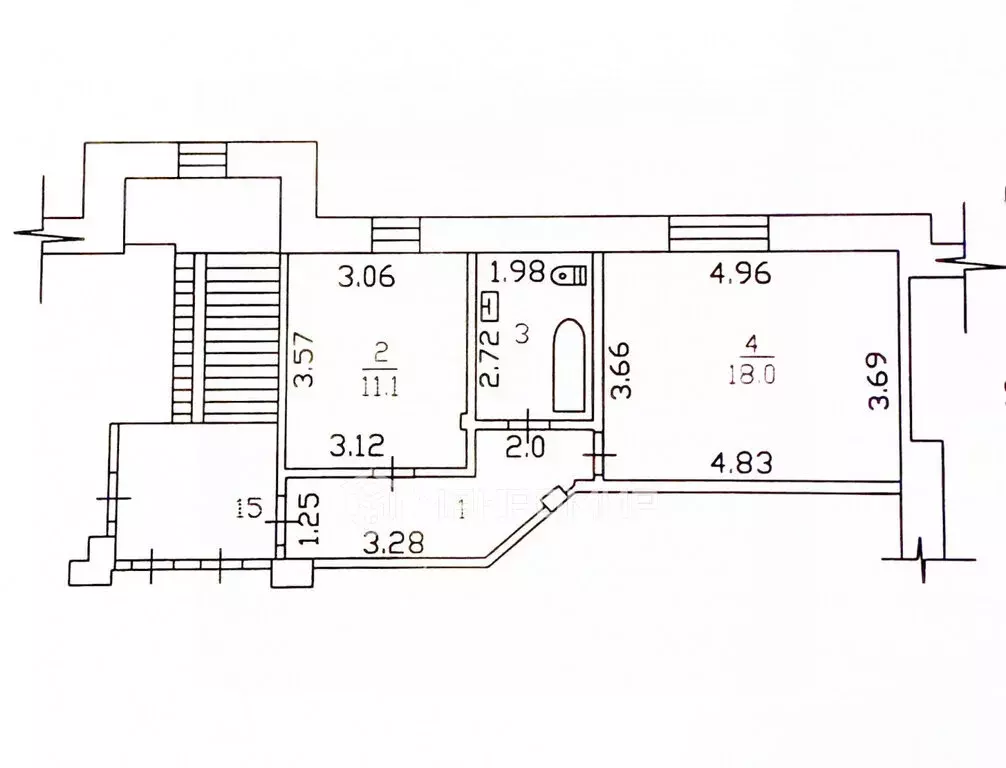 1-комнатная квартира: Шлиссельбург, улица Жука, 1 (41.4 м) - Фото 2