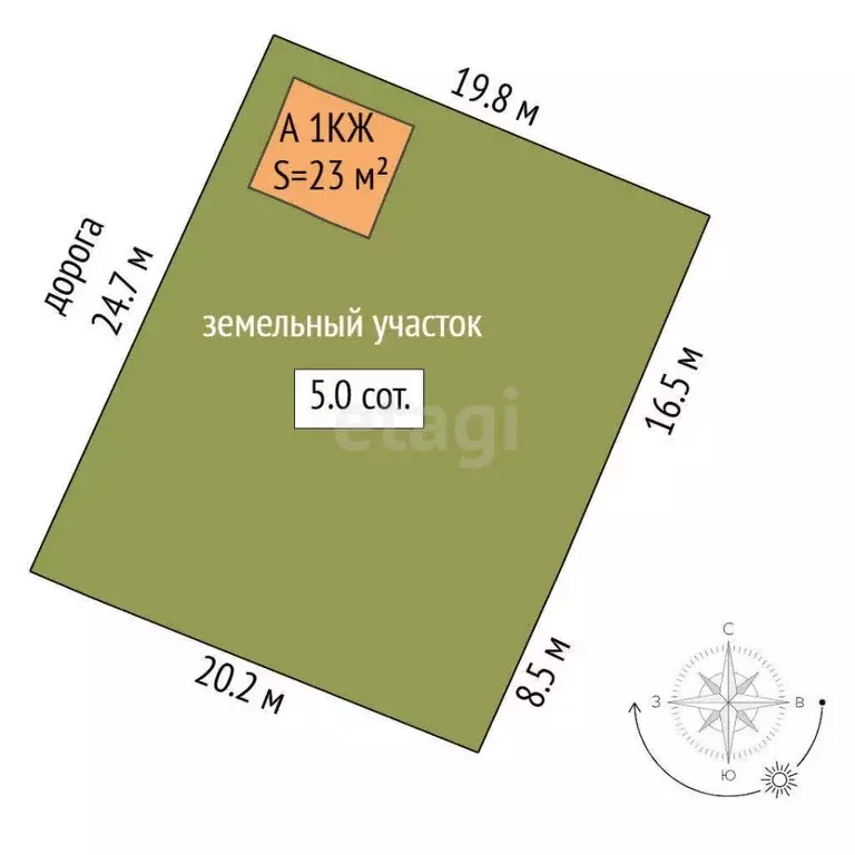 Дом в Тюменская область, Тюмень Зауралец СНТ, ул. Садовая (23 м) - Фото 2