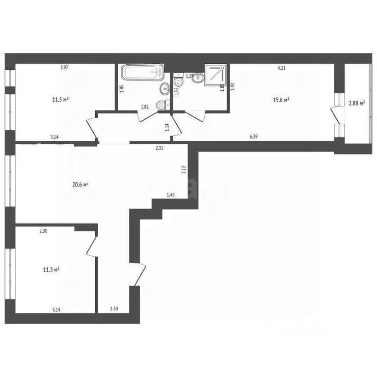 3-к кв. Москва ул. Лобановский Лес, 13 (74.1 м) - Фото 1