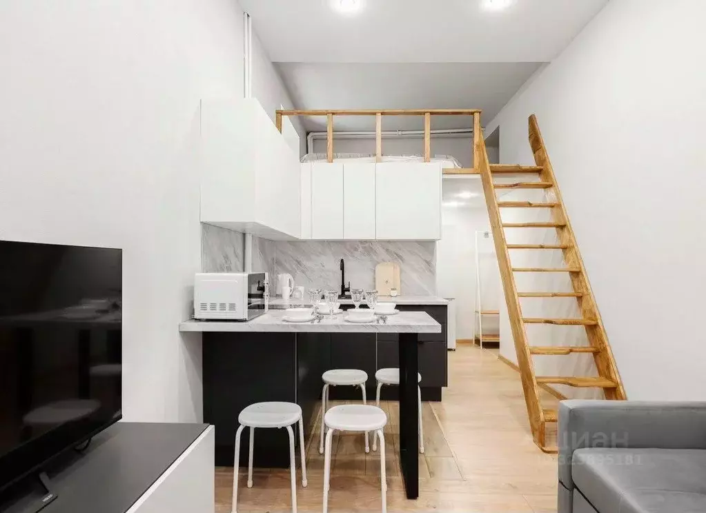 Студия Москва ул. Земляной Вал, 65 (21.0 м) - Фото 1