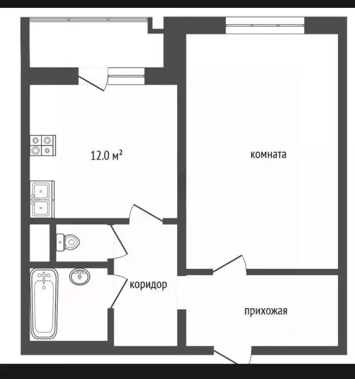 1-к кв. Москва Окская ул., 5К1 (42.0 м) - Фото 2