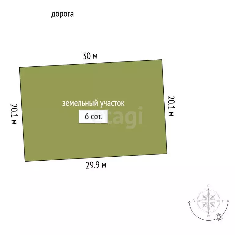 Участок в Мирное, улица Романа Филипова (6 м) - Фото 1