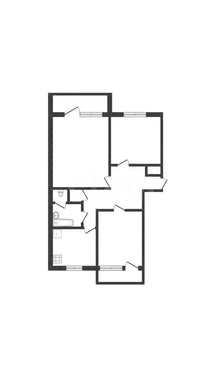 3-комнатная квартира: Белгород, улица Костюкова, 36 (84.1 м) - Фото 1