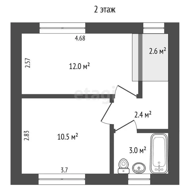 Таунхаус, 60 м - Фото 1