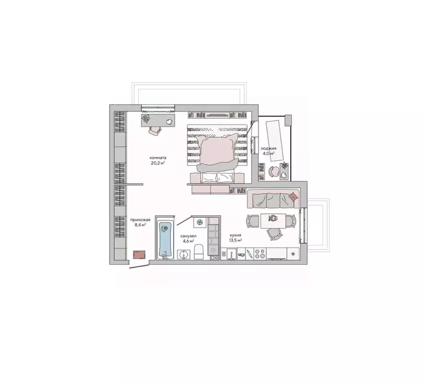 1-к кв. Крым, Судак ул. Инициативных, 80 (48.7 м) - Фото 1