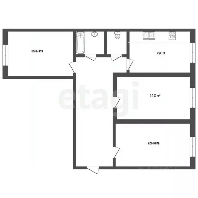 Комната Московская область, Химки просп. Мира, 6 (12.8 м) - Фото 2