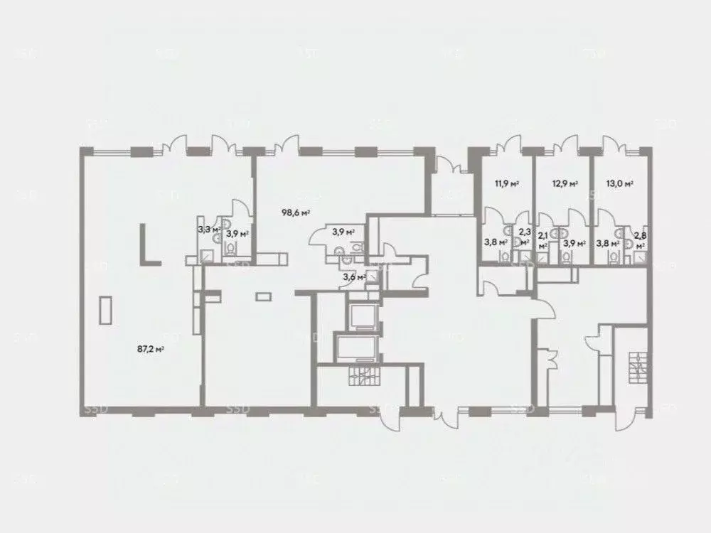 Помещение свободного назначения в Москва Лайф Варшавская жилой ... - Фото 2