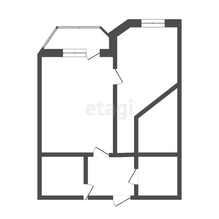 1-комнатная квартира: Тюмень, Линейная улица, 15 (45.2 м) - Фото 1