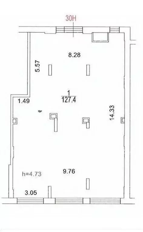 Торговая площадь в Москва просп. Прокшинский, 7 (127 м) - Фото 1
