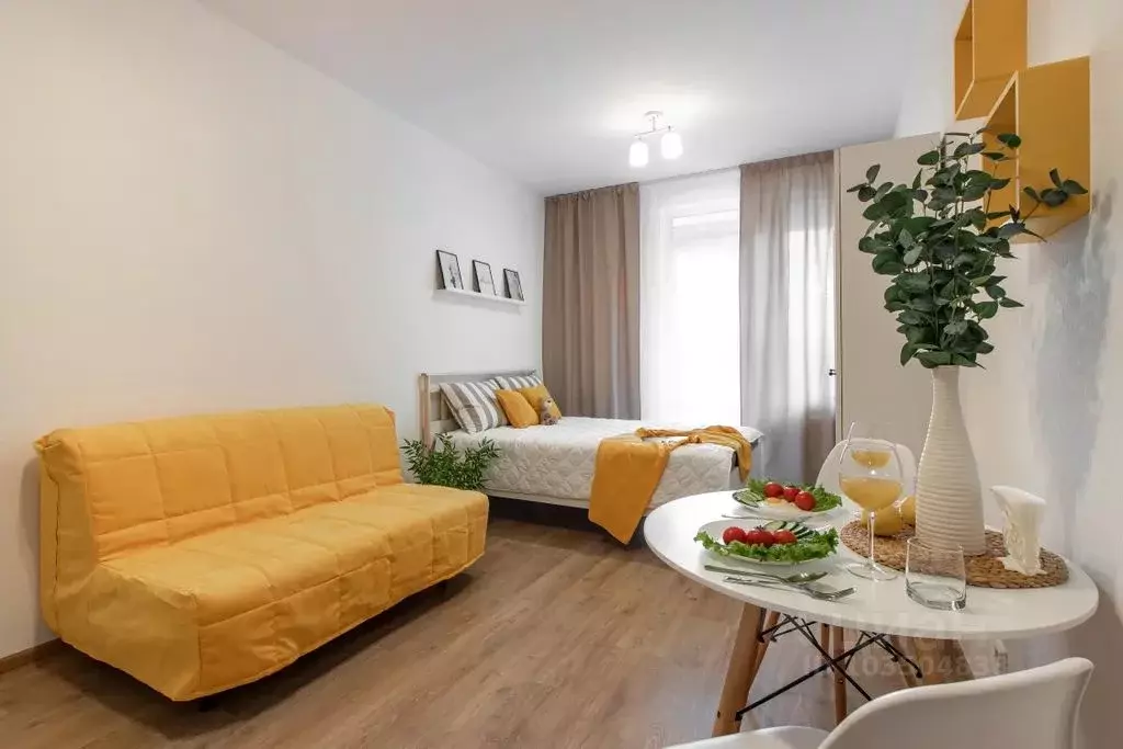 Студия Санкт-Петербург Новолитовская ул., 12 (25.0 м) - Фото 1