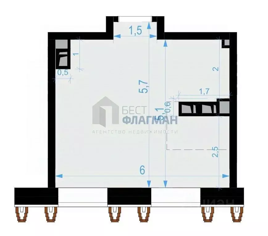 Помещение свободного назначения в Москва Выборгская ул., 18 (30 м) - Фото 2