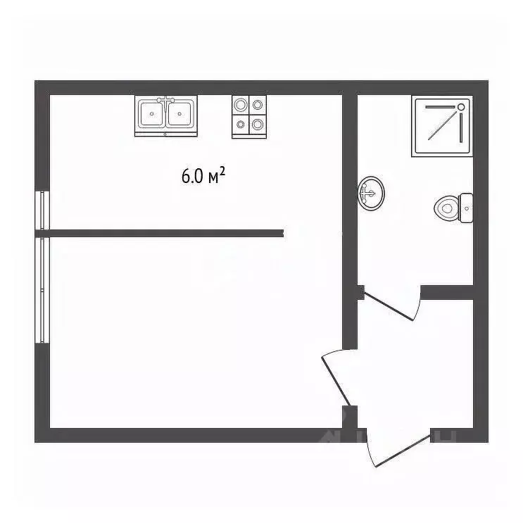 1-к кв. Севастополь ул. Вакуленчука, 53/10 (25.4 м) - Фото 2