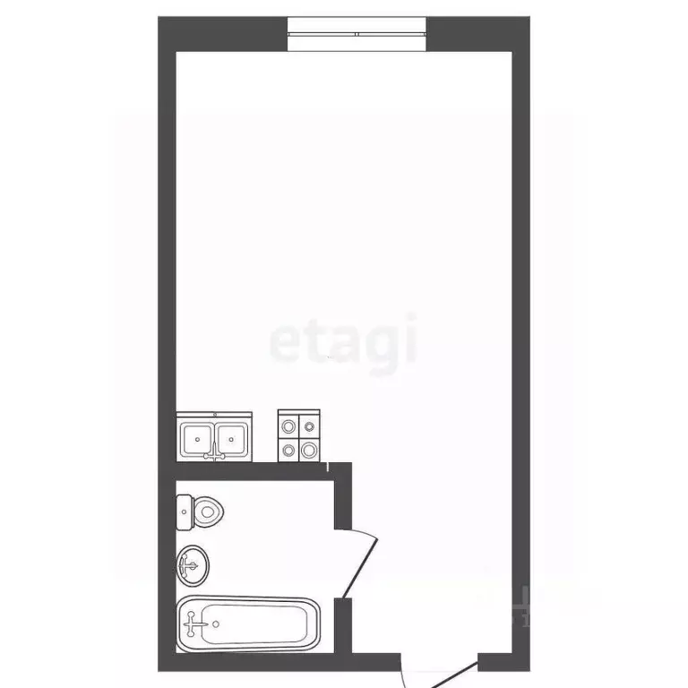 Студия Кемеровская область, Кемерово Ленинградский просп., 5 (22.9 м) - Фото 2