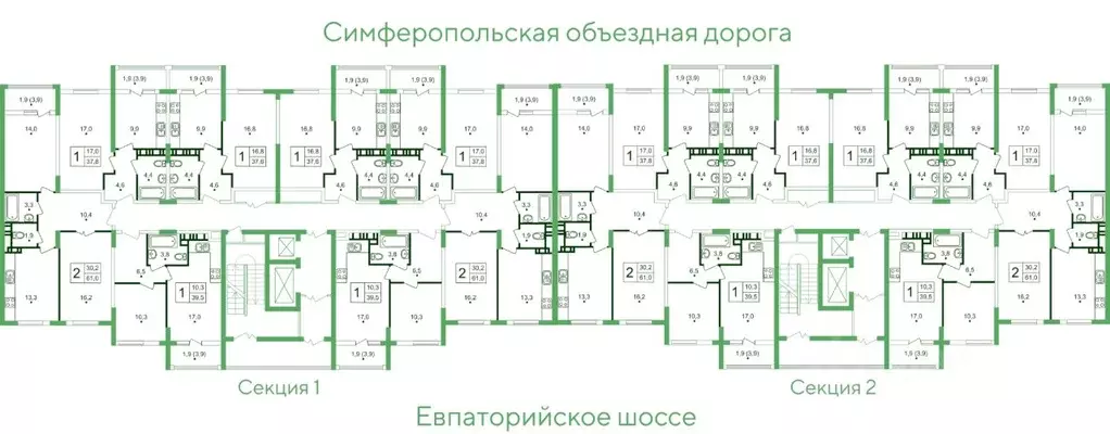 1-к кв. Крым, Симферопольский район, с. Мирное, Жигулина Роща мкр, ... - Фото 1
