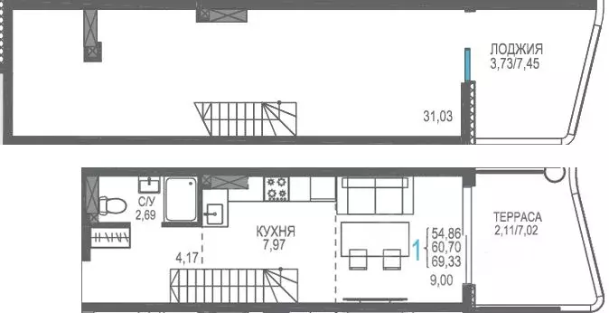 Студия Крым, Сакский район, Лесновское с/пос, с. Прибрежное Розовое ... - Фото 1