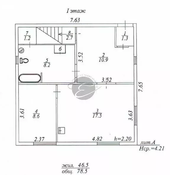 Дом в Светлый, проспект 70 лет Победы, 11 (87.8 м) - Фото 1