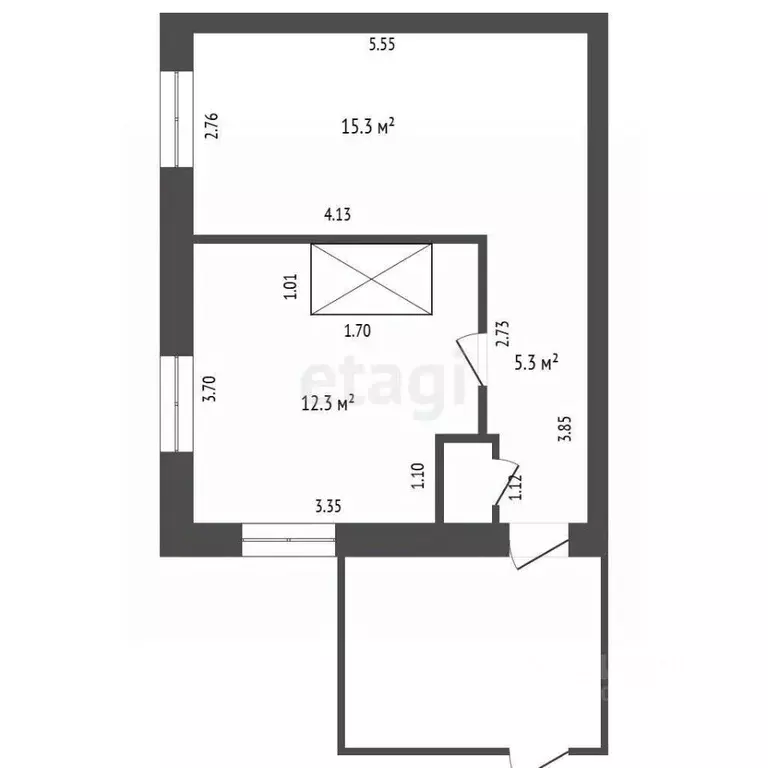 2-к кв. Свердловская область, Талицкий муниципальный округ, с. ... - Фото 2