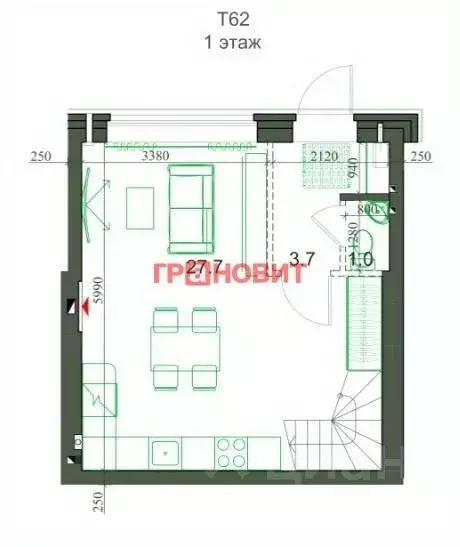 Таунхаус в Новосибирская область, Новосибирский район, Мичуринский ... - Фото 1