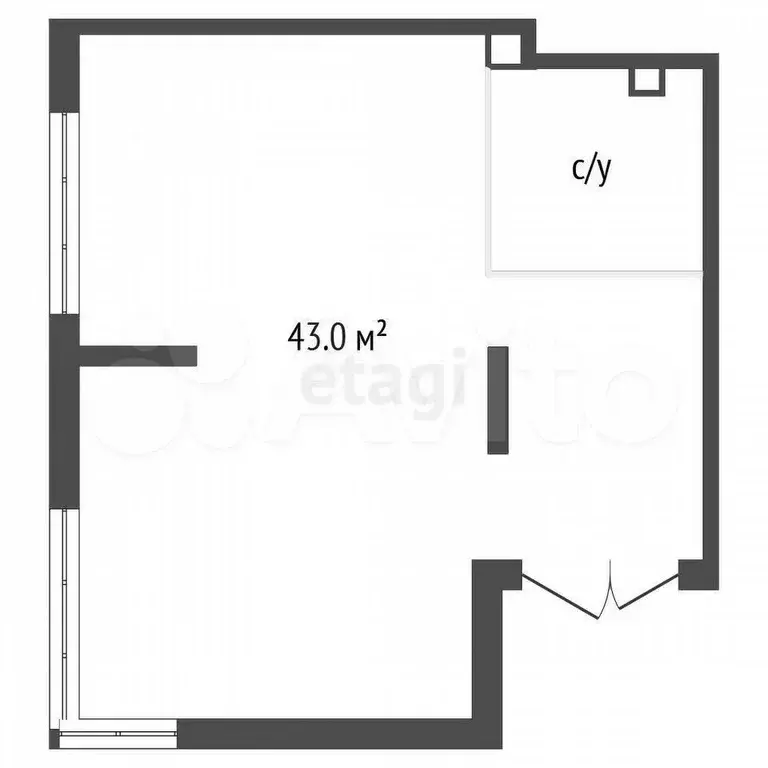 Продам помещение свободного назначения, 43 м - Фото 0