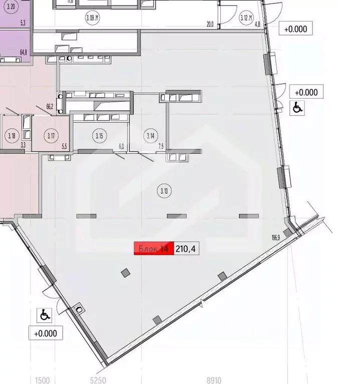 Помещение свободного назначения в Москва Союз жилой комплекс, к3 (210 ... - Фото 2