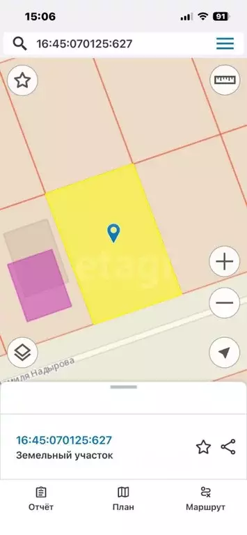 Участок в Татарстан, Альметьевск ул. Шамиля Надырова, 51 (6.0 сот.) - Фото 2