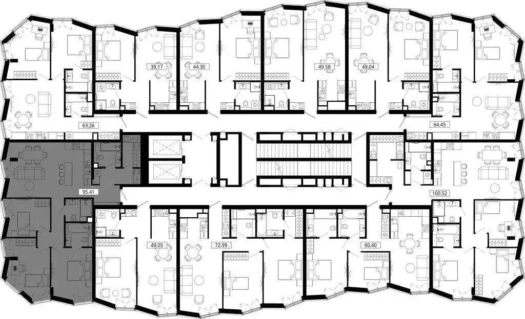 3-комнатная квартира: Москва, 4-я улица Марьиной Рощи, 12к2 (98.19 м) - Фото 1