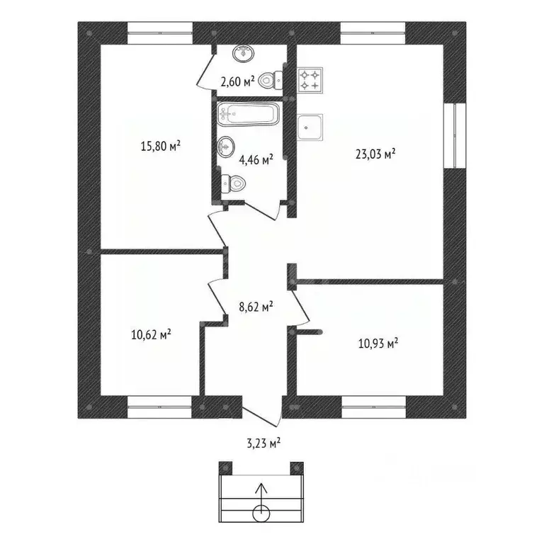 Дом в Башкортостан, Уфа Цветы Башкирии жилрайон, ул. Цветы Башкирии ... - Фото 2