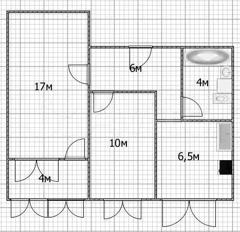2-к. квартира, 45 м, 1/9 эт. - Фото 0