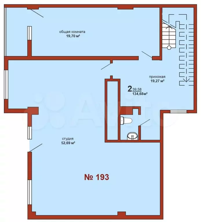 2-к. квартира, 128,4 м, 8/8 эт. - Фото 0