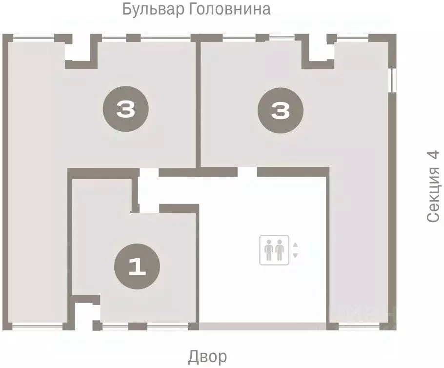 3-к кв. Санкт-Петербург Северный Ветер жилой комплекс (94.04 м) - Фото 1
