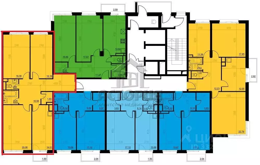 3-к кв. Красноярский край, Красноярск ул. Петра Подзолкова, 26 (87.8 ... - Фото 1