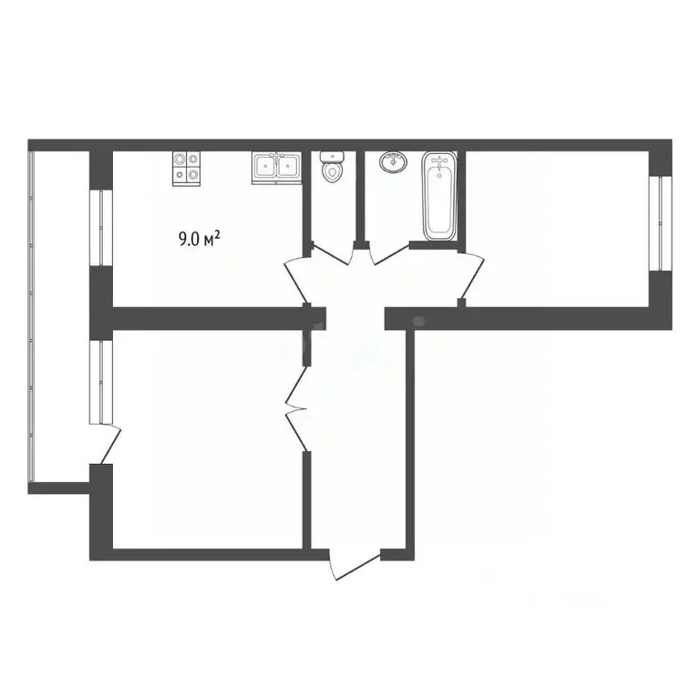 2-к кв. Ярославская область, Рыбинск ул. Рокоссовского, 22 (49.0 м) - Фото 2