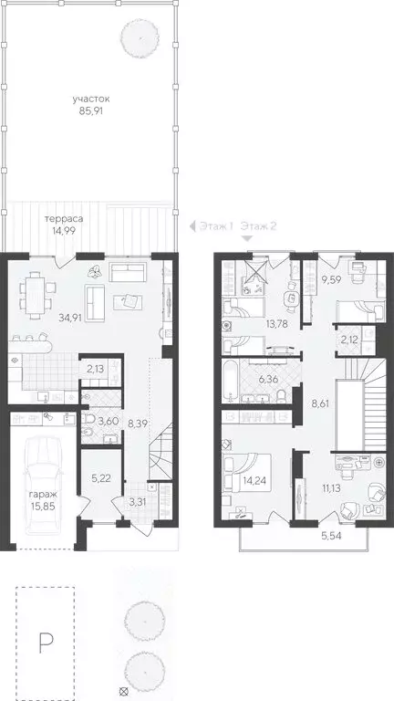 4-комнатная квартира: Тюмень, улица Фармана Салманова, 7к1 (144.78 м) - Фото 1