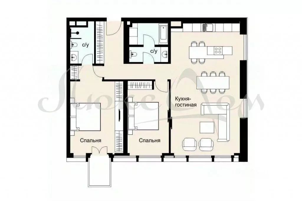 Квартира, 3 комнаты, 117.2 м - Фото 1