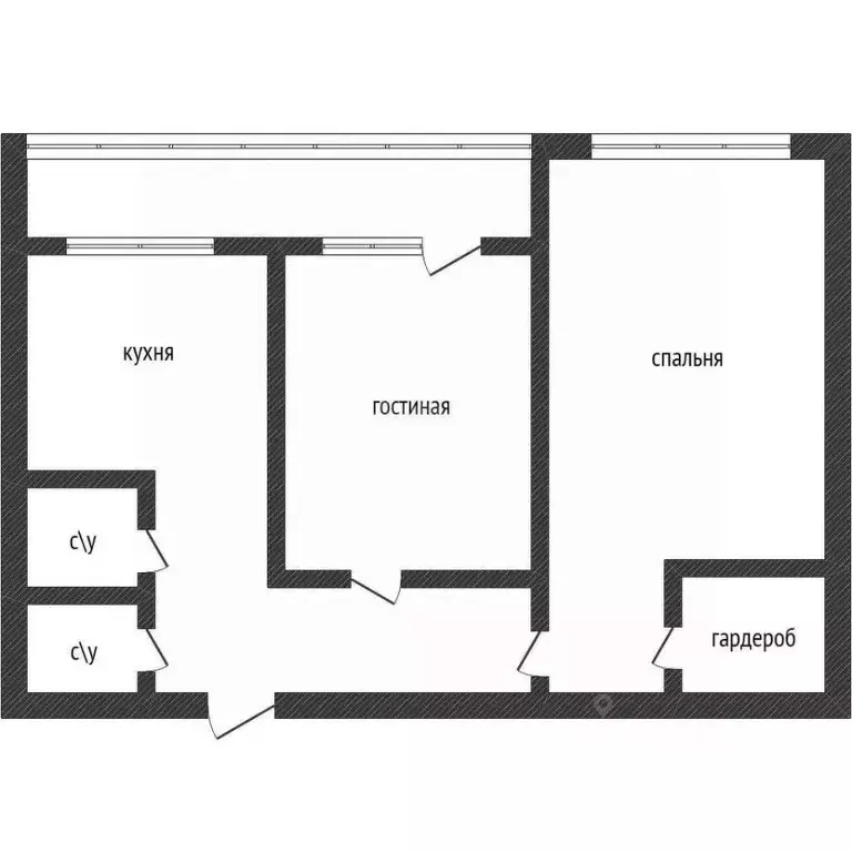 2-к кв. Приморский край, Владивосток ул. Адмирала Кузнецова, 49 (52.0 ... - Фото 1