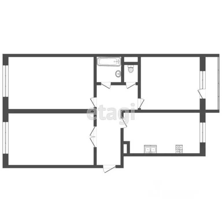 3-к кв. Мордовия, Саранск ул. Сураева-Королева, 5 (81.0 м) - Фото 2