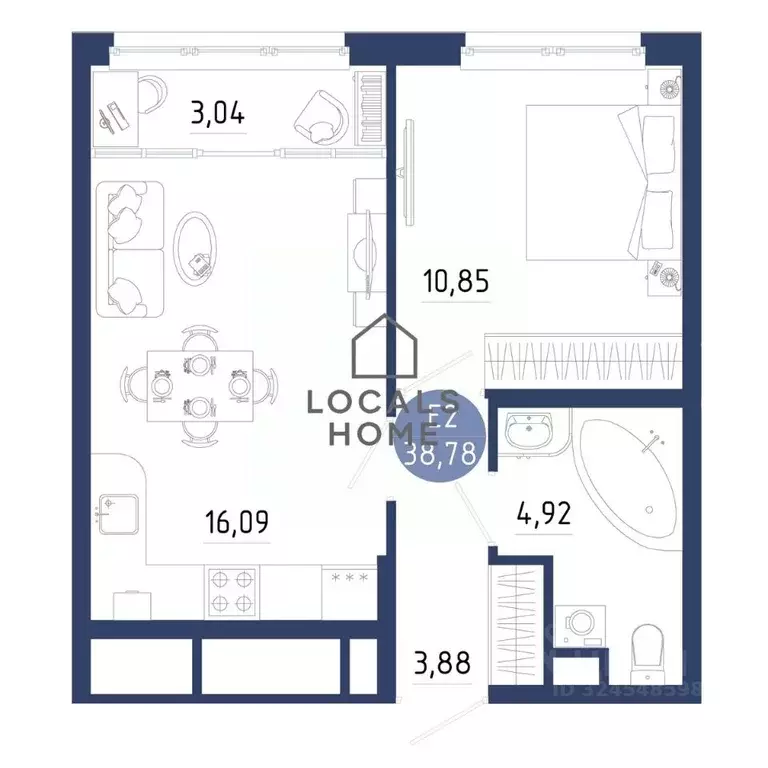 2-к кв. Рязанская область, Рязанский муниципальный округ, с. Дядьково ... - Фото 2