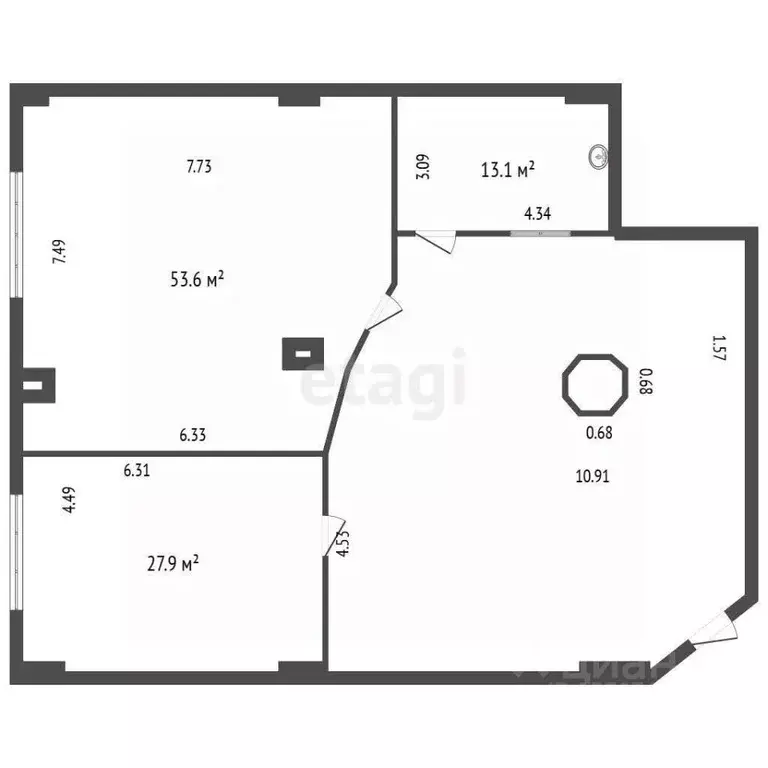 Офис в Санкт-Петербург Левашовский просп., 13 (159 м) - Фото 1