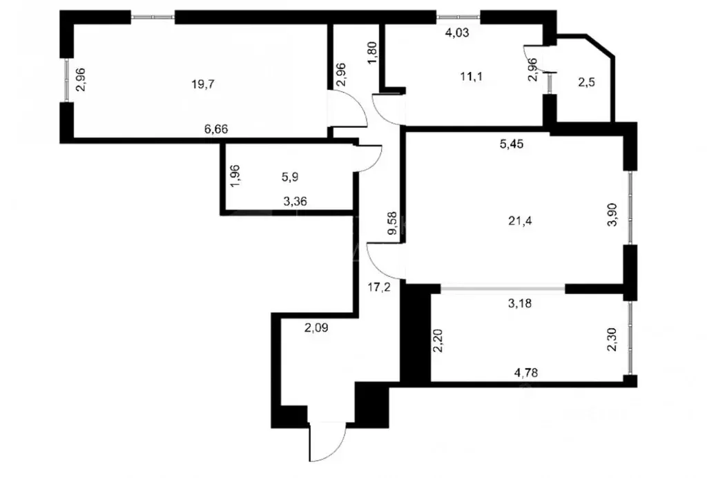 3-к кв. Тюменская область, Тюмень ул. Максима Горького, 68 (90.0 м) - Фото 1