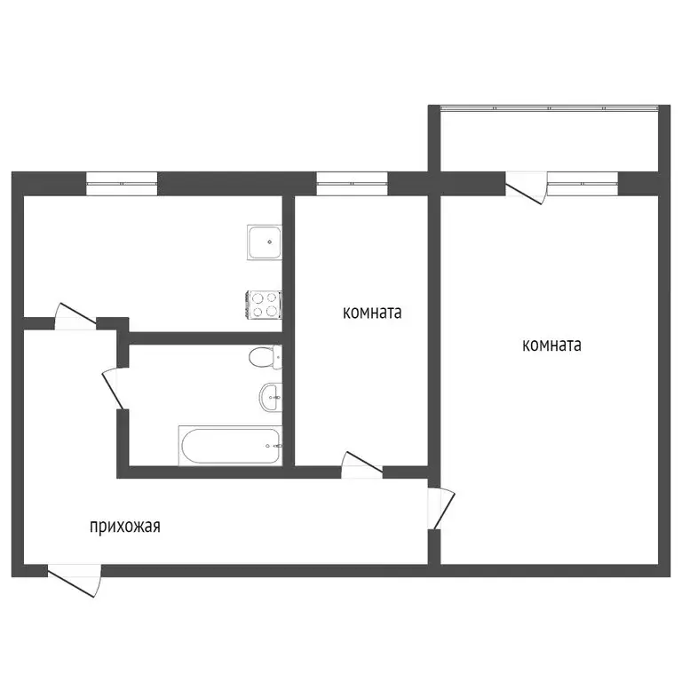 2-комнатная квартира: Ирбит, улица Мальгина, 48 (56.8 м) - Фото 0