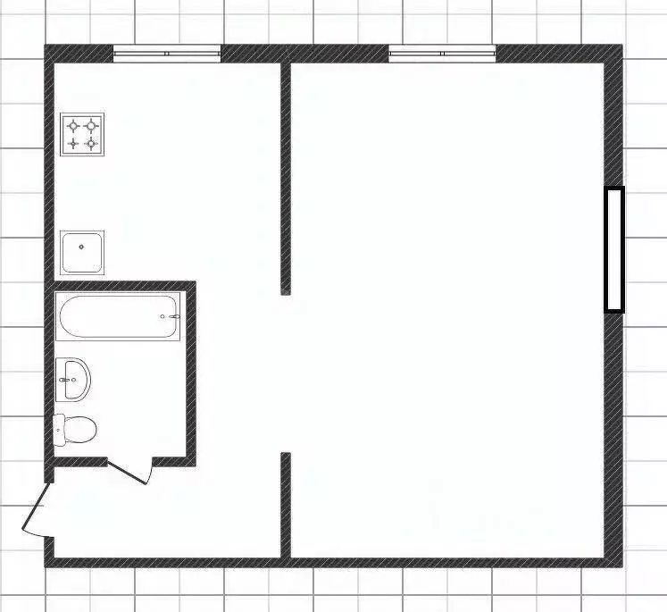 1-к кв. Липецкая область, Липецк Дачный мкр, ул. Центральная, 9 (32.0 ... - Фото 2