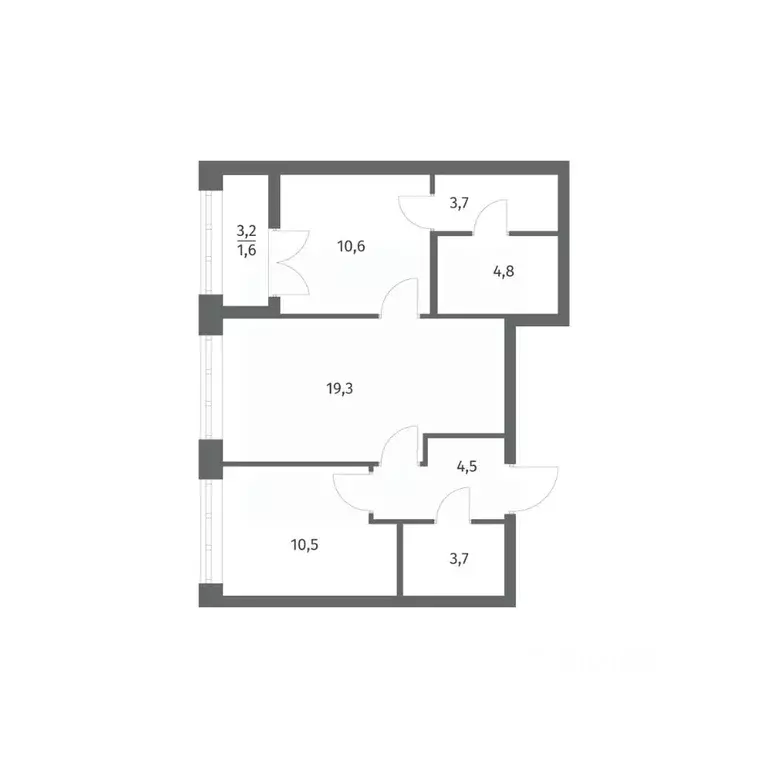 2-к кв. Ленинградская область, Ломоносовский район, Аннинское ... - Фото 1