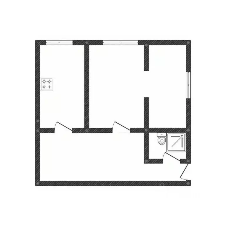 1-к кв. Курганская область, Курган ул. Пушкина, 59 (35.0 м) - Фото 1
