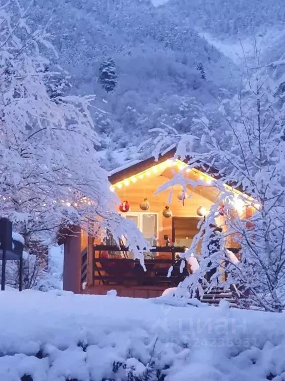 Дом в Карачаево-Черкесия, Зеленчукский район, с. Архыз ул. Банковская, ... - Фото 1