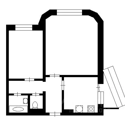 2-к кв. Красноярский край, Красноярск 9 Мая ул., 58А (54.0 м) - Фото 1