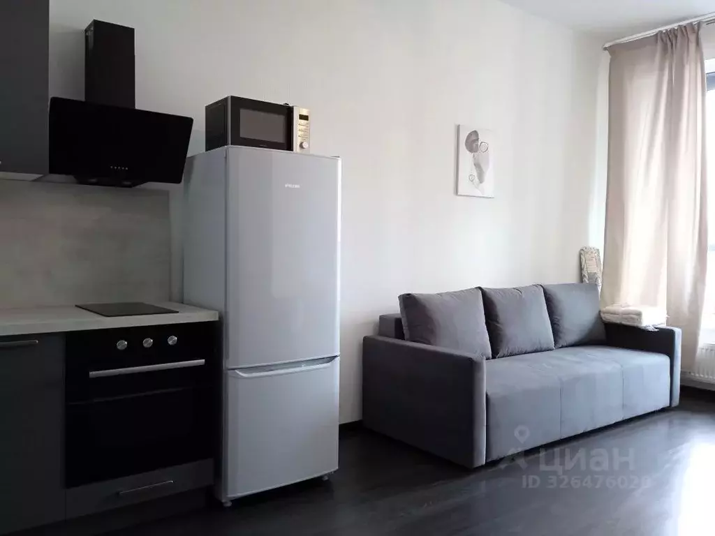 Студия Санкт-Петербург аллея Арцеуловская, 15 (26.5 м) - Фото 2