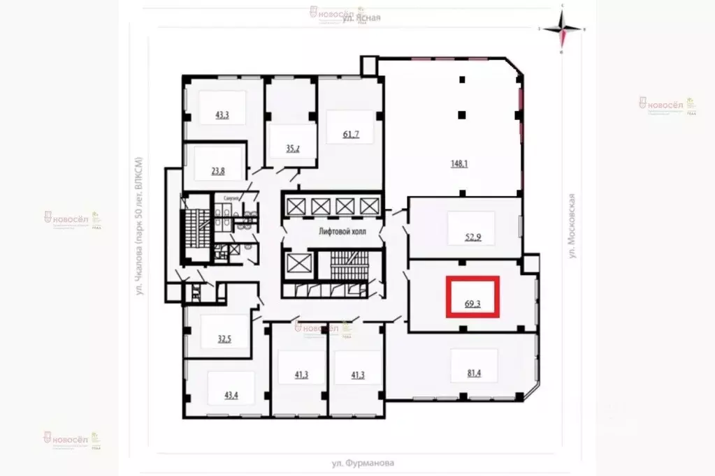 Офис в Свердловская область, Екатеринбург ул. Фурманова, 126 (69 м) - Фото 2