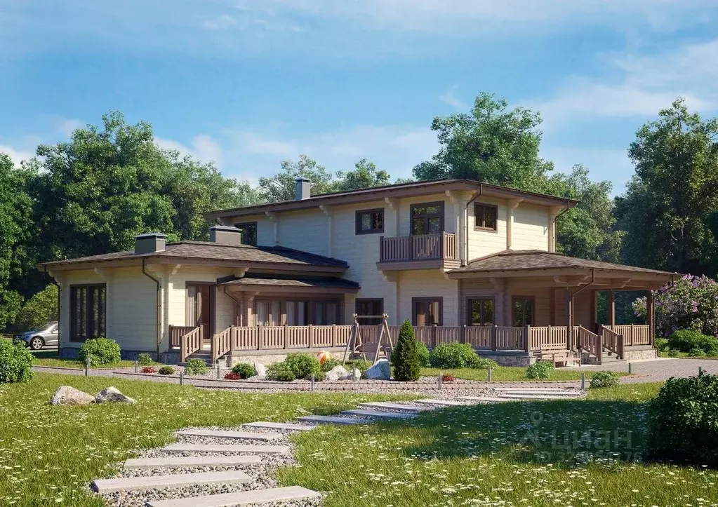 Коттедж в Ленинградская область, Всеволожский район, Куйвозовское ... - Фото 1