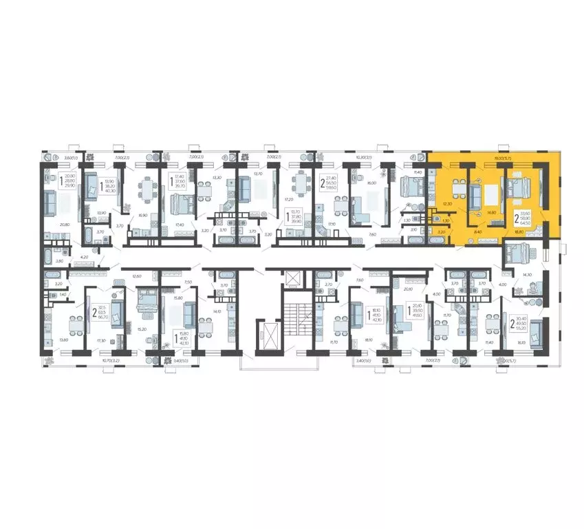 2-комнатная квартира: Краснодар, микрорайон 9-й километр, Ярославская ... - Фото 2